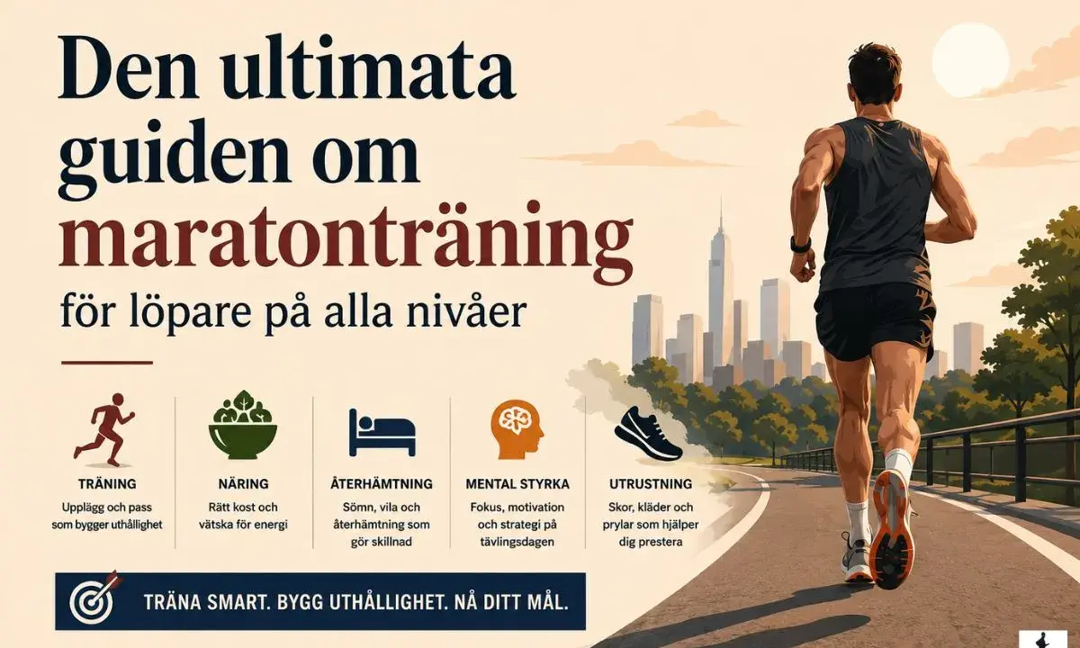 Den ultimata guiden om maratonträning för löpare på alla nivåer. Träning, näring, återhämtning, mental styrka och utrustning är nyckeln.