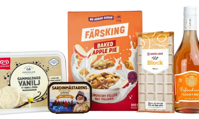 Glass, flingor, choklad, sardiner och dryck. Vissa produkter kan innehålla emulgeringsmedel farligt för hälsan.